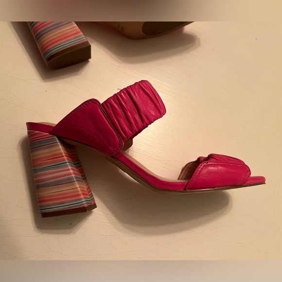 Anthropologie Capelli Rossi Striped Heels size 40 - Picture 11 of 12